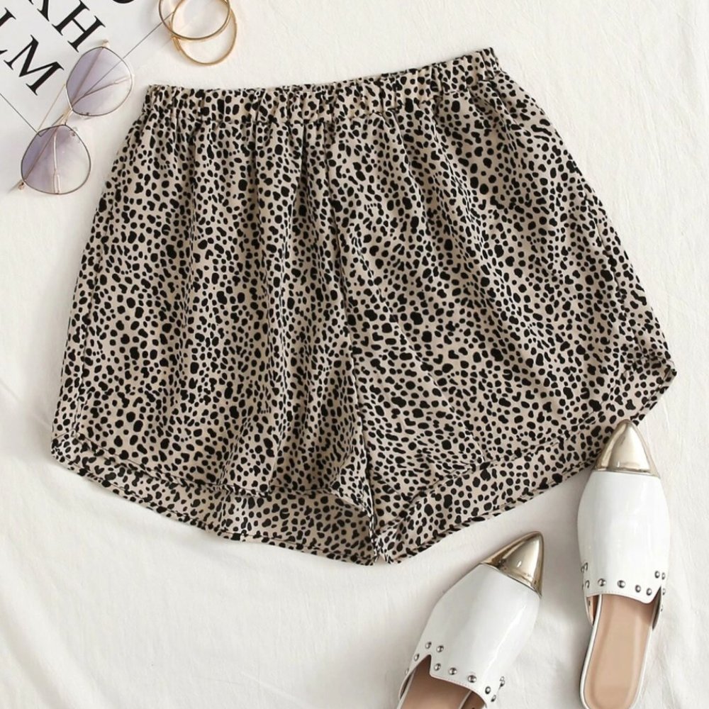 Dalmation print shorts